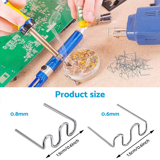 1000PCS Hot Staples Plastic Welding Wave Stapler For Car Bumper Repair Tool Kits