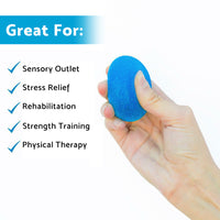 Hand Therapy Stress Relief Exercise Balls Set 4x Suitable For Hand Grip Strengthening and Finger Rehabilitation