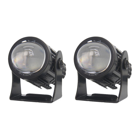 2X LED Motorcycle Headlight Spot Lights Car Driving Fog Lamp Yellow White 12-24V