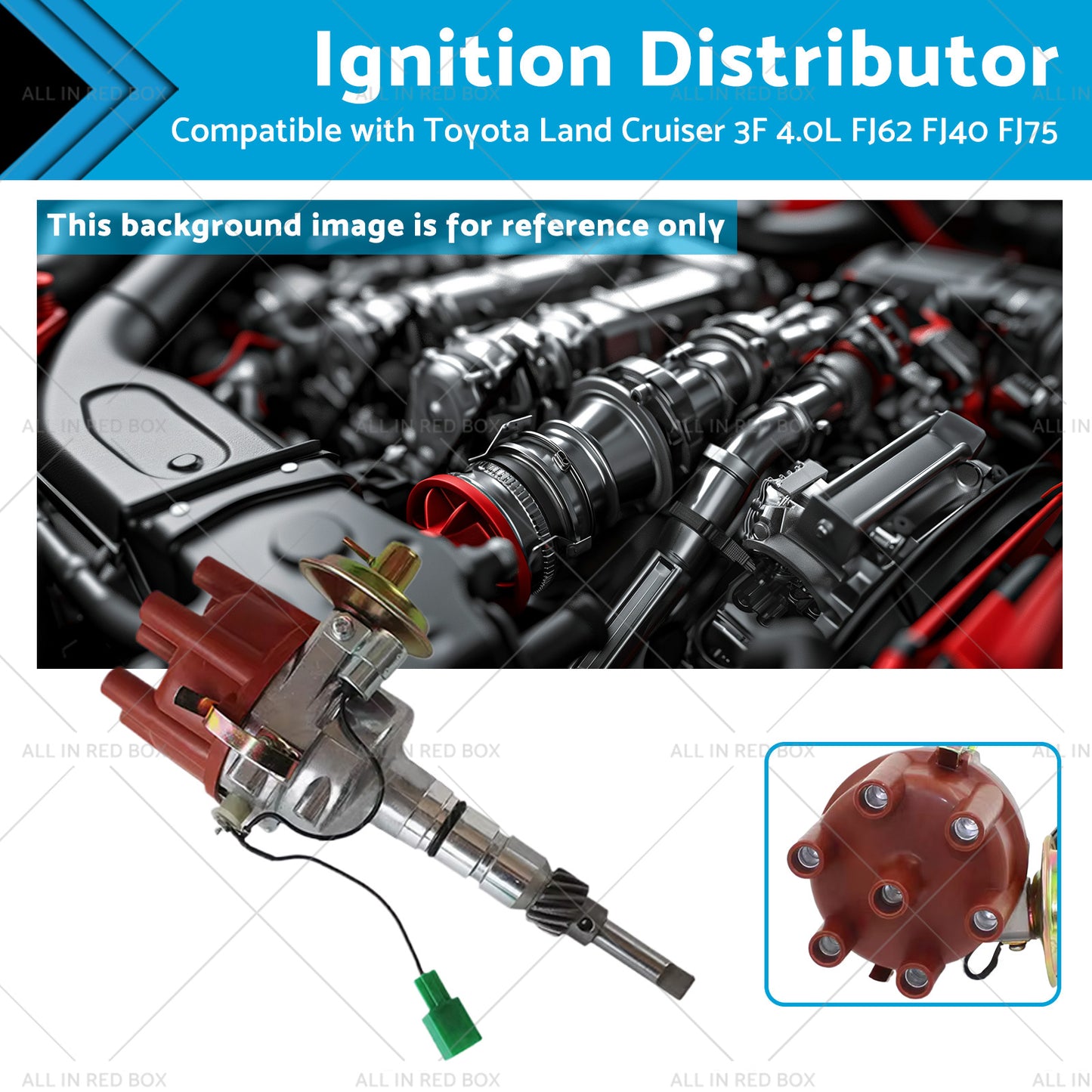 {{ 19100-61180 Distributor Suitable for Toyota Land Cruiser 3F 4. 0L FJ62 FJ40 FJ75 }} - Buy Car Parts Online at {{ Kaka Auto Parts }}.