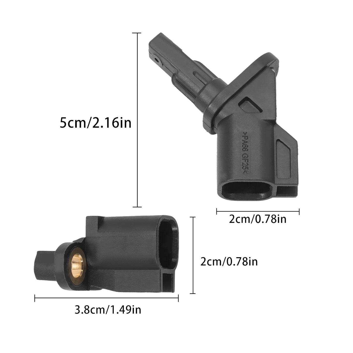 4PCS Front Rear Wheel Speed Sensor Suitable for Ford Focus Mazda 3 Jaguar