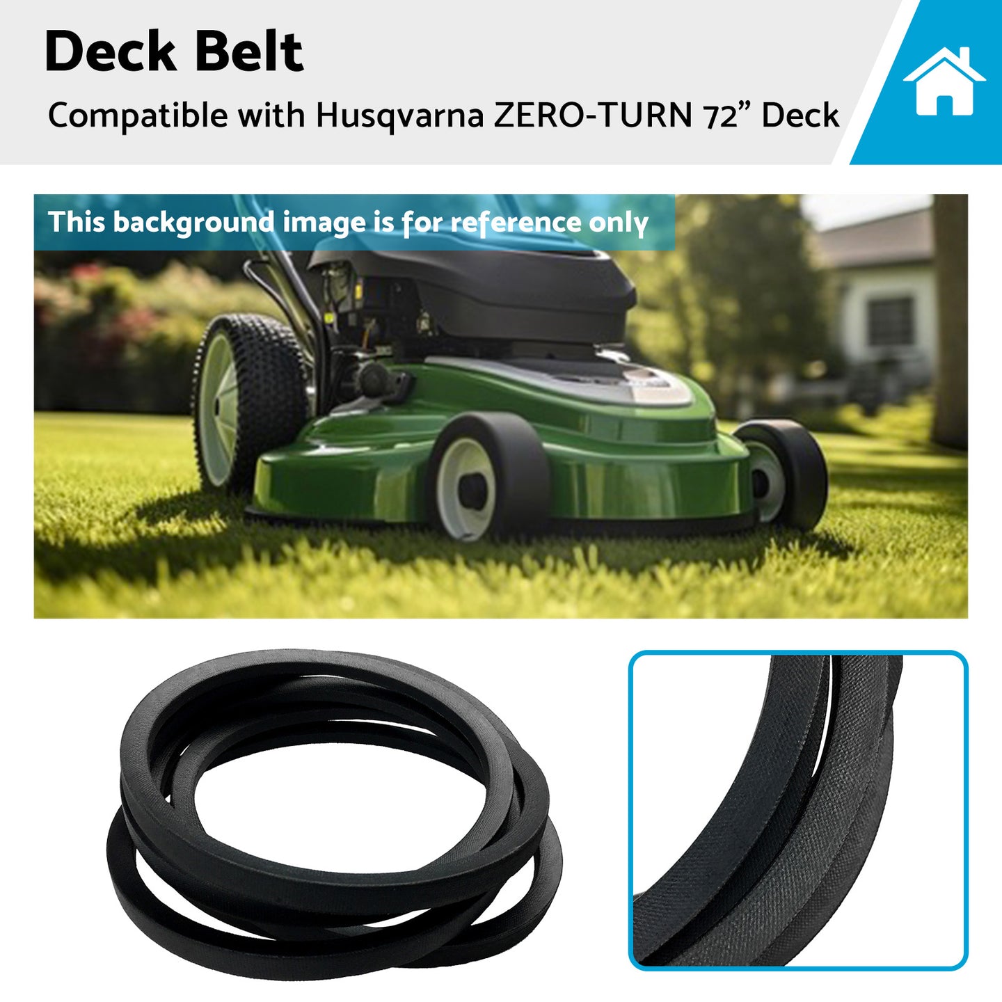 {{ Deck Belt Suitable for Husqvarna 588264804 72 inch  Deck PZ7234FX PZ72 PZ7234 Z572X }} - Buy Car Parts Online at {{ Kaka Auto Parts }}.