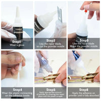 Strong Powder Adhesive Repair Kit – 7s Quick Bonding Glue for Multi-Surface Fixing