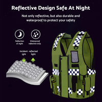 Reflective High-Visibility Safety Vest Suitable For Executive & Worksite Use