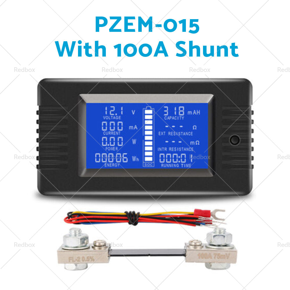 {{ 50-300A LCD Display DC Battery Monitor Meter 200V Voltmeter Amp For RV System }} - Buy Car Parts Online at {{ Kaka Auto Parts }}.