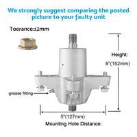 Spindle Assembly Suitable For MTD & Cub Cadet 38 inch 42 inch Deck 618-0142 618-0138