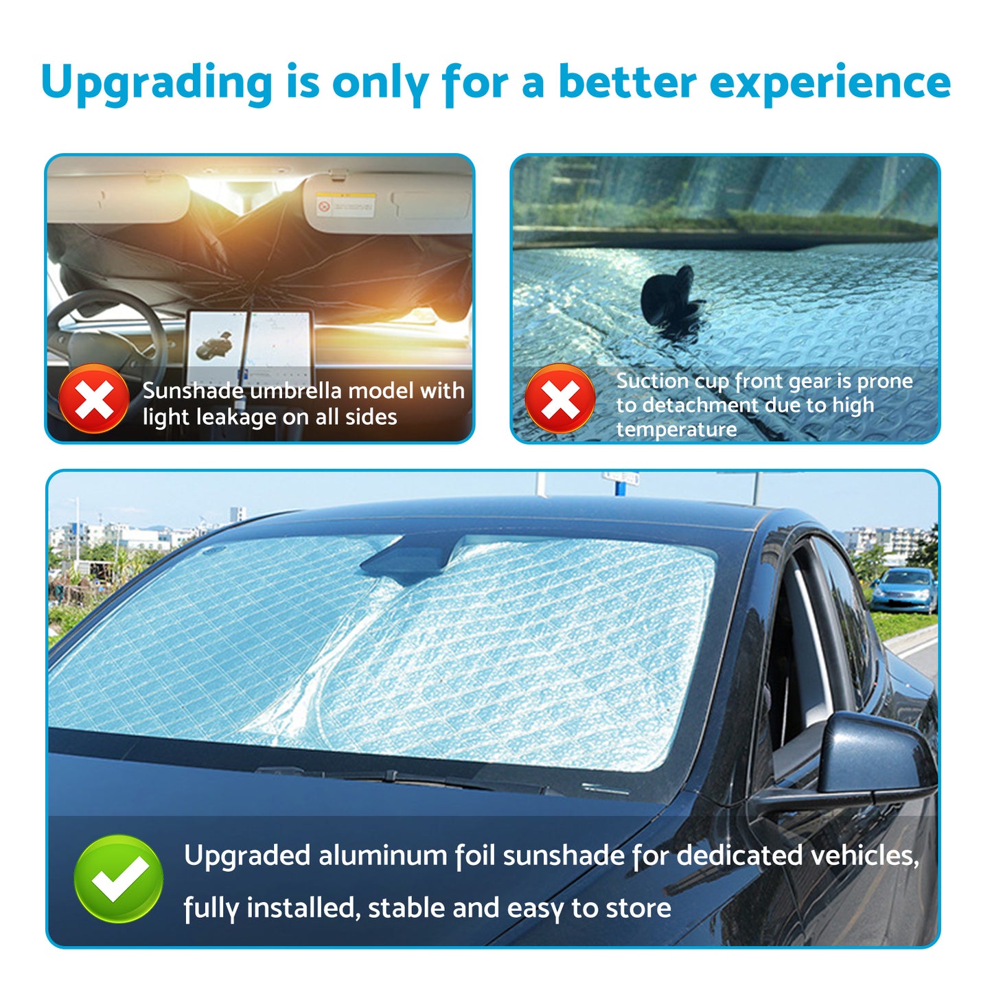 {{ 6 Layer Thick WindScreen Sun Shade Suitable For Toyota Hilux 15-24 UV Protection }} - Buy Car Parts Online at {{ Kaka Auto Parts }}.