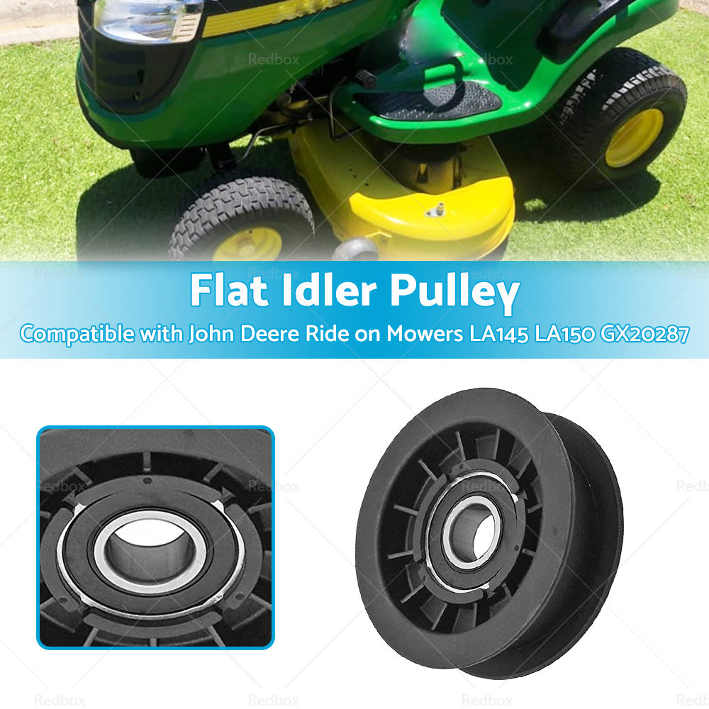 {{ Flat Idler Pulley Suitable For John Deere Ride on Mowers LA145 LA150 GX20287 }} - Buy Car Parts Online at {{ Kaka Auto Parts }}.