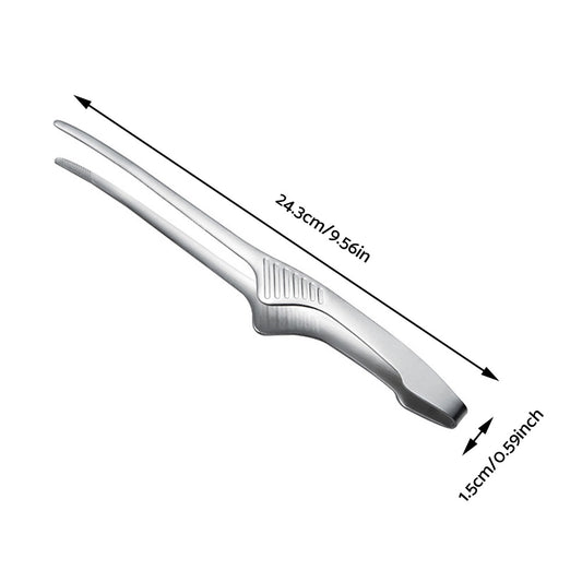 4x Korean & Japanese BBQ Self-Standing Grill Tongs Suitable For Non-Slip Cooking