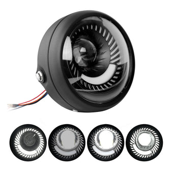 compare product 6.5-inch Motorcycle LED Headlight DRL Hi/Lo Running Light Suitable For Cafe Racer Motorcycles