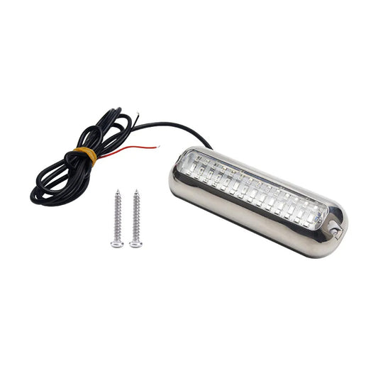 42LED Boat Underwater Light Pair Stainless Steel Suitable For Marine Boat Pontoon Transom