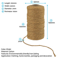 {{ Cotton Twine Natural Jute Twine Packing Twines Bakers Twine Gift Wrapping Crafts }} - Buy Car Parts Online at {{ Kaka Auto Parts }}.