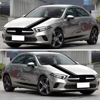 Car Side Body Sticker Vinyl Racing Stripe Decals 5x Long Hood & Roof Universal