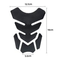 Wide Pure Black Motorcycle Gas Tank Pad Protector Decal Suitable For Motorbike