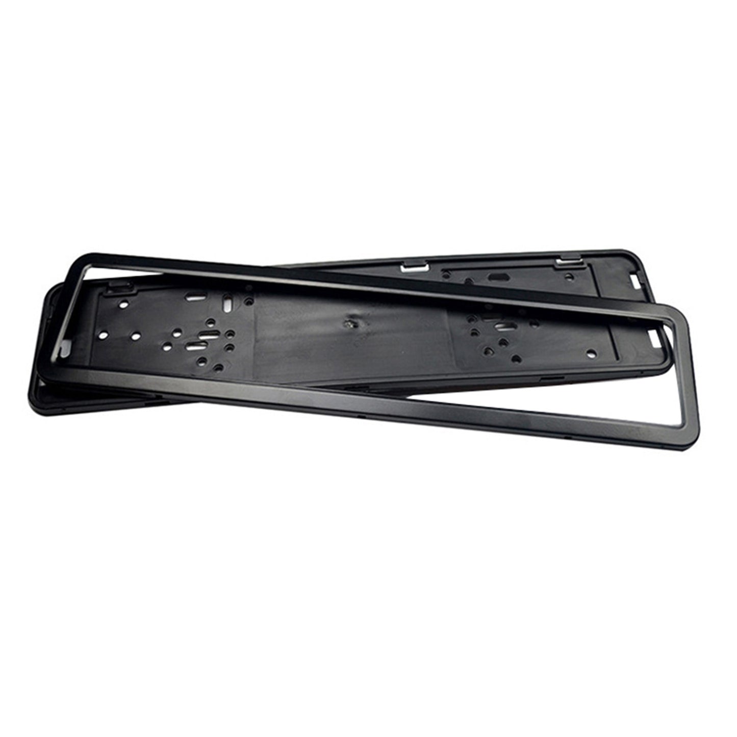2x European License Plate Cover Frame Holder with Mounting Bracket Suitable For Standard Plates