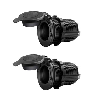 compare product 2x Waterproof 12V Car Cigarette Lighter Socket With USB Charger Power Adapter Outlet