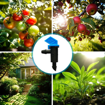 compare product 100PCS Drip Flag Emitter Flag Dripper for Garden Drip Irrigation Dropper 8L H