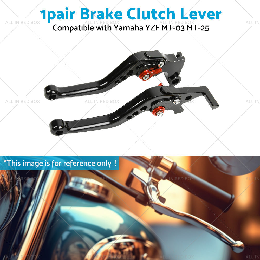 {{ Short Clutch Brake Levers CNC Suitable for Yamaha YZF R3 R25 MT03 MT25 2014-2021 }} - Buy Car Parts Online at {{ Kaka Auto Parts }}.