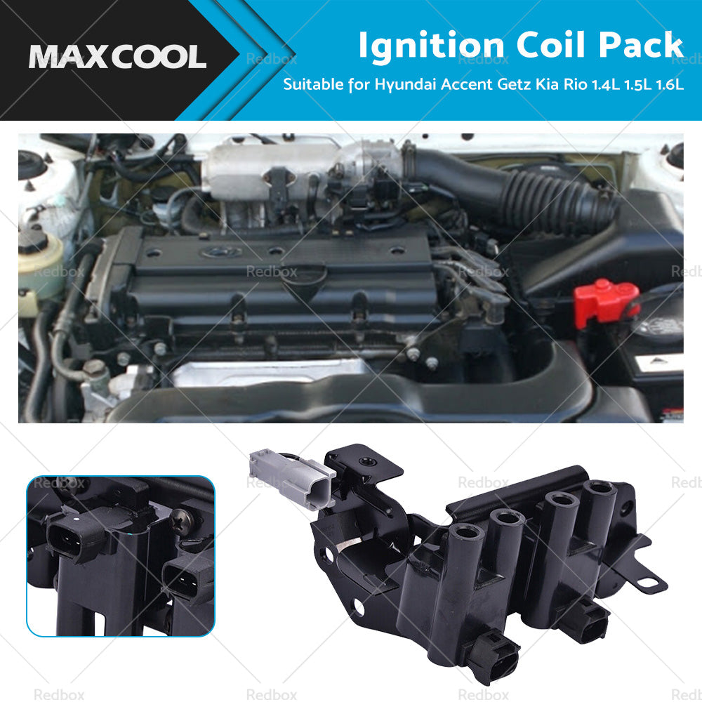 {{ Ignition Coil Pack Suitable for Hyundai Accent Getz Kia RIO 1. 4L 1. 5L 1. 6L G4EC }} - Buy Car Parts Online at {{ Kaka Auto Parts }}.