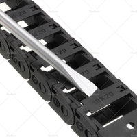 {{ 10mmX20mm 1Meter Drag Chain Cable Carrier Open Type with End Connectors Plastic }} - Buy Car Parts Online at {{ Kaka Auto Parts }}.