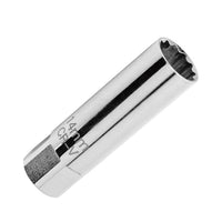 14mm and 16mm 12 Point Deep Thin Wall Spark Plug Socket 3/8 Inch Drive Suitable For Auto Car Removal