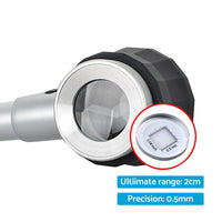 Hand Held 45x Magnifying Glass Jewellery Magnifier Loupe with Scale 3 Led Lights