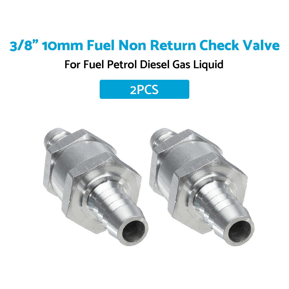 {{ 2x 3 8inch 10mm Inline Check Valve Fuel Petrol Diesel Gas Liquid One Way Non Return }} - Buy Car Parts Online at {{ Kaka Auto Parts }}.