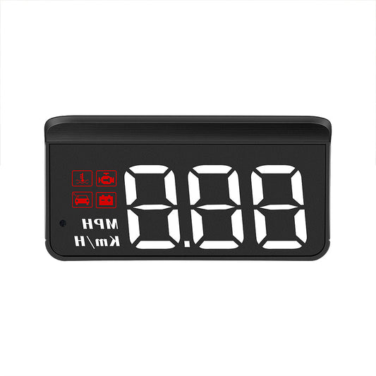Universal Car Head-Up Display GPS Digital Speedometer with Speed Warning OBD2