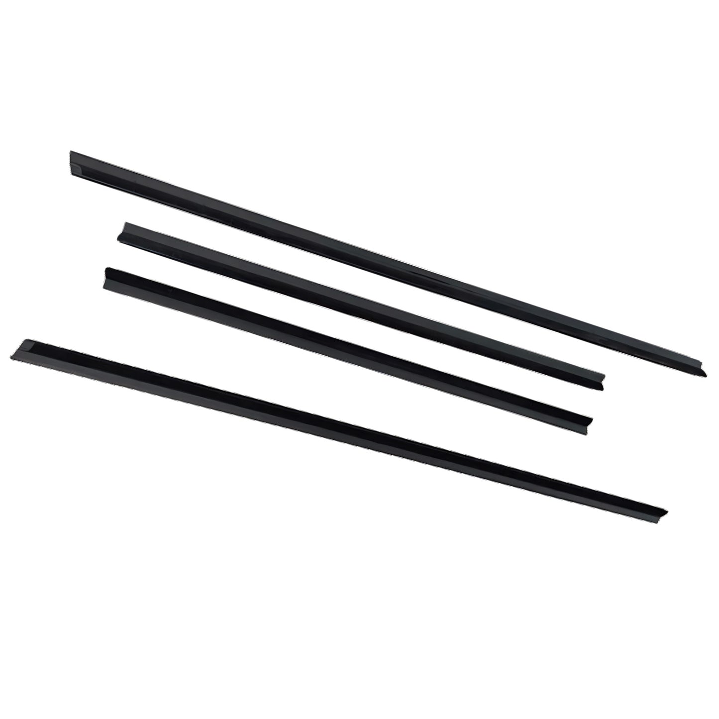 4Pcs Door Seal Weatherstrip Kit Black Rubber Suitable For Honda Jazz 2008-2013