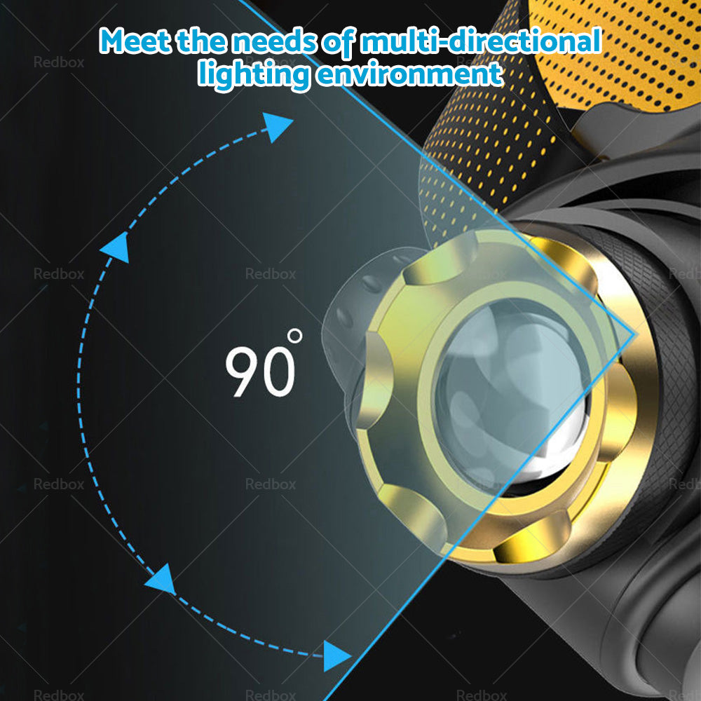 {{ 12000000lm USB Rechargeable Headlight Head Torch Lamp Flashlight LED Headlamp }} - Buy Car Parts Online at {{ Kaka Auto Parts }}.