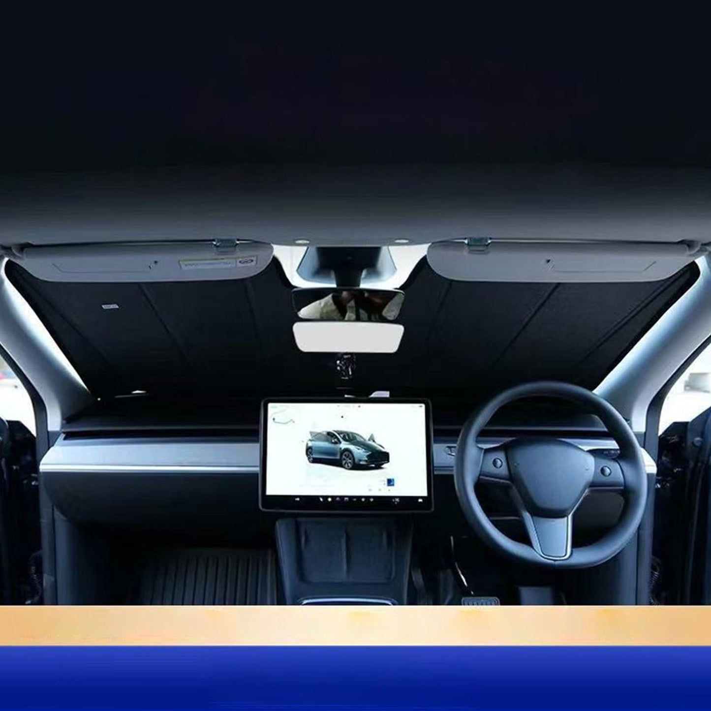 1x Front Windscreen Sun Shade Suitable For Nissan Navara 2nd Gen D40 2004-2021