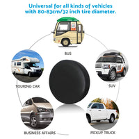 17 Inch Spare Wheel Cover Vinyl Suitable For 4x4 Tires 80-83cm (32 Inch)