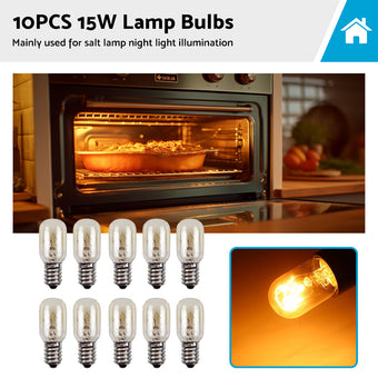 compare product 10PCS E14 Salt Lamp Globe Bulb 15W Light Bulb 230v Refrigerator Oven Replacement