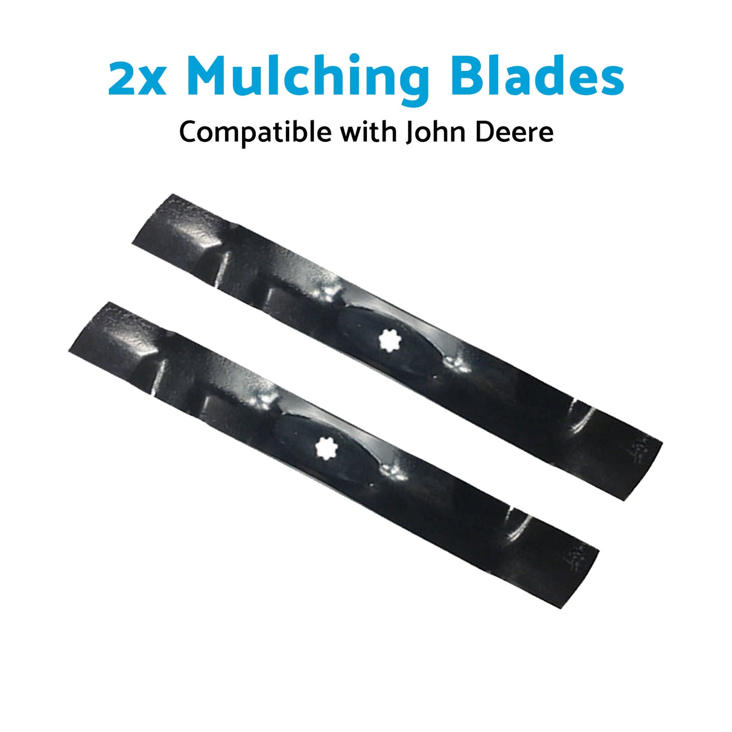 AM141033 GX22151 2x 42 inch  Mulching Blades Suitable for John Deere LA115 LA120 D100