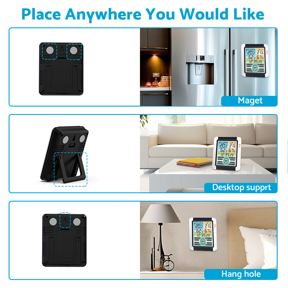 {{ Hygrometer Thermometer Digital Temperature Humidity Meter LCD Display Wireless }} - Buy Car Parts Online at {{ Kaka Auto Parts }}.