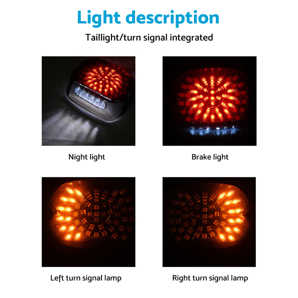 LED Rear Tail Light Brake Smoke Suitable For Harley-Davidson Touring 2000-2020 / Dyna Glide 2000-2017 / Softail 2000-2017