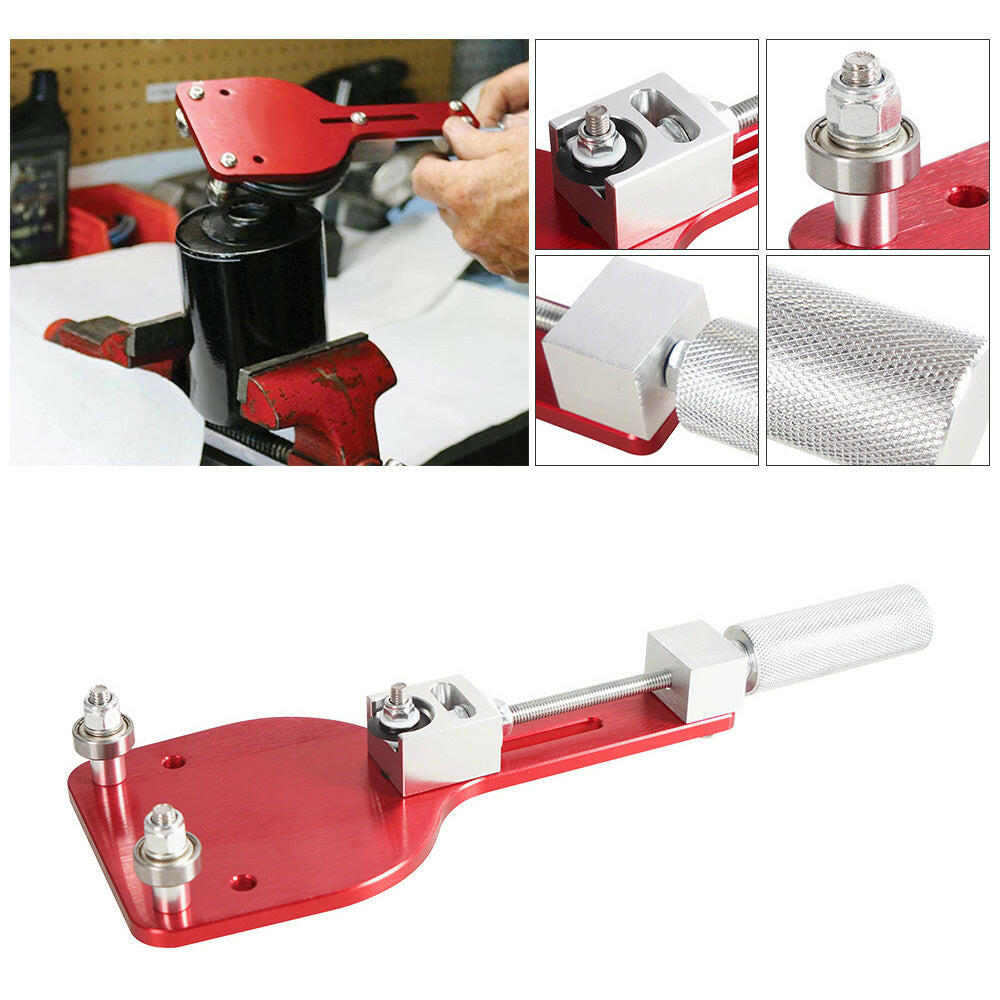 Car Oil Filter Cutter Tool Filter Cutting Range 2-3/8in - 5in Aluminum Alloy Red