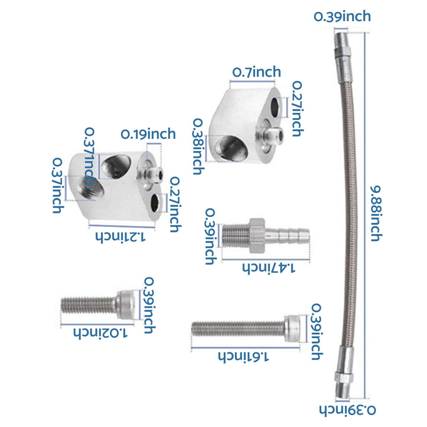 {{ 2x Throttle Body Bypass Hose Kits Suitable For GM LS Series LS1 LSX LM7 LR4 LQ4 }} - Buy Car Parts Online at {{ Kaka Auto Parts }}.