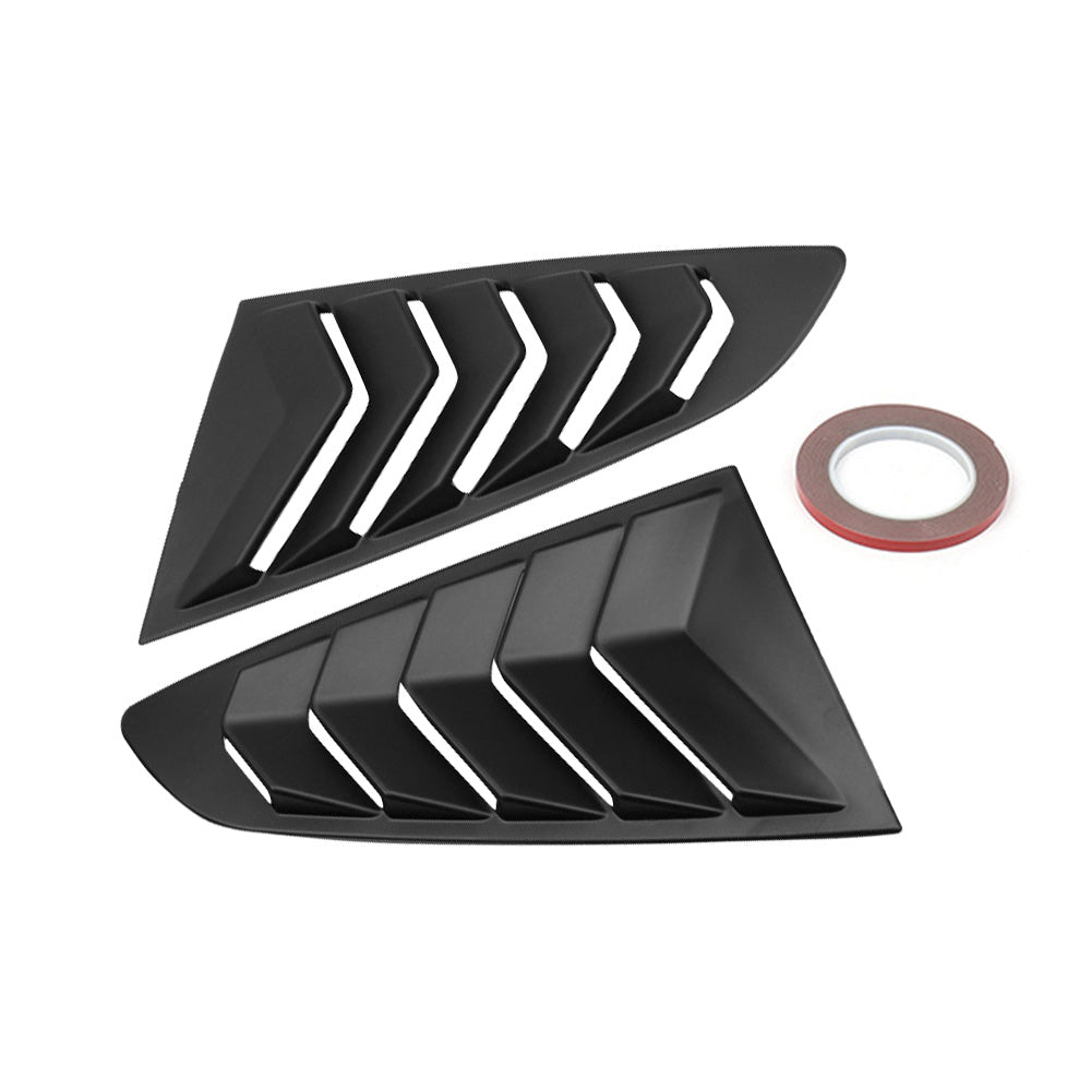 {{ 2x Side Window Louvers Sun Shade Cover Suitable For Ford Mustang 2015-2022 }} - Buy Car Parts Online at {{ Kaka Auto Parts }}.