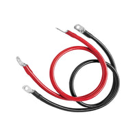 50cm 12V Battery Joiner Connector Lead Suitable For DC Wiring – 100A Cable With Red & Black Lugs
