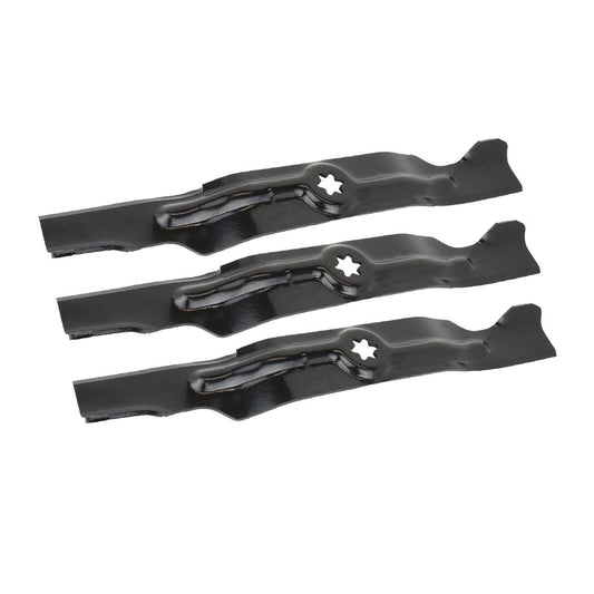 3x Blades Suitable For 50 Inch Cub Cadet MTD Ride On Mower 742-04053 942-04053B