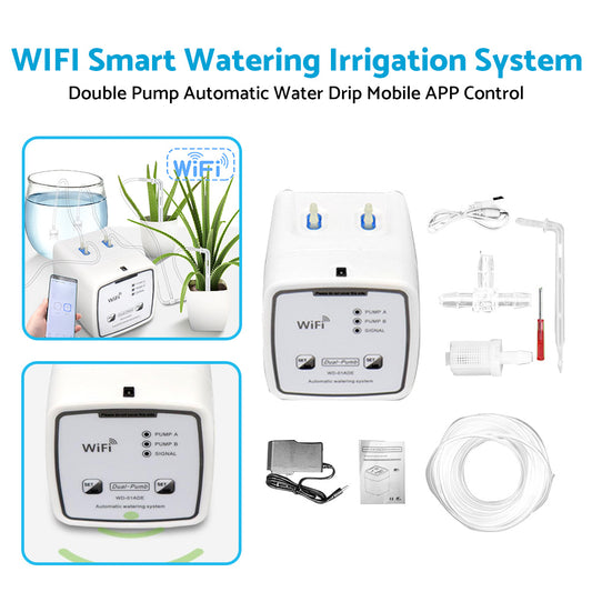 WiFi Control Watering System Double Pump Automatic Water Drip Mobile APP Control