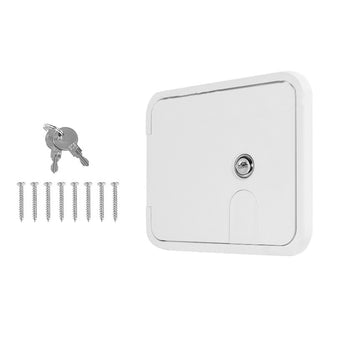 compare product Caravan Utility Door Access Hatch Rectangle 194x165mm Suitable For RV Motorhome With Lock