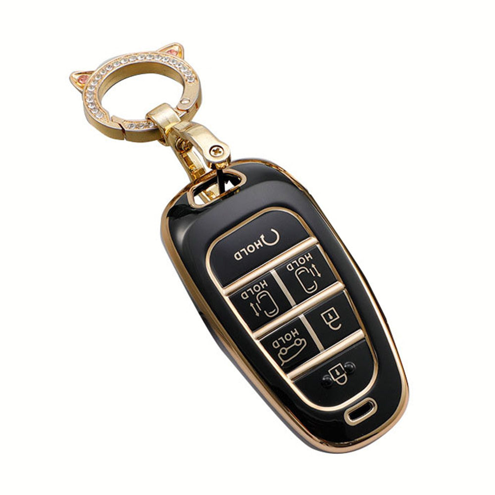 6-Button TPU Car Remote Key Fob Cover Suitable For Hyundai Sonata / Tucson / Santa Fe