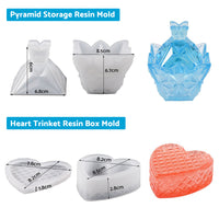 {{ Silicone Epoxy Resin Mold Jewelry Storage Box Pyramid Trinket Heart Organizer }} - Buy Car Parts Online at {{ Kaka Auto Parts }}.