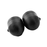 Black Twin Universal Headlight Dual Lamp Suitable For Motorcycle Street Fighter