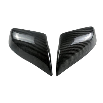 compare product 2x Real Carbon Fiber Wing Side Mirror Cover Trim Suitable For Tesla Model S 2012-2020