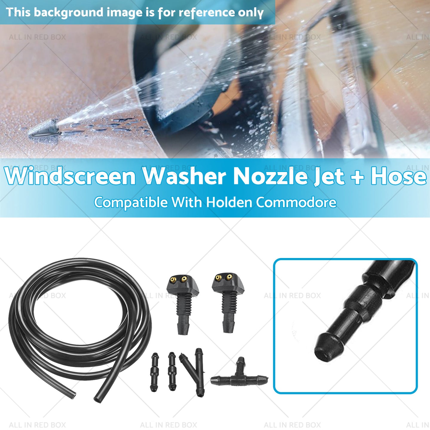{{ Windscreen Washer Nozzle Jet Hose Kit Suitable For Holden Commodore VB VC VH VK }} - Buy Car Parts Online at {{ Kaka Auto Parts }}.