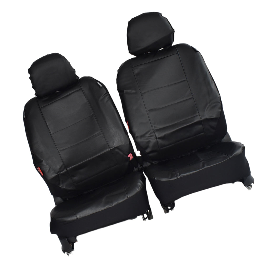{{ Leather Look Seat Covers Black Suitable For Mazda BT-50 Single Cab 2011-2020 }} - Buy Car Parts Online at {{ Kaka Auto Parts }}.