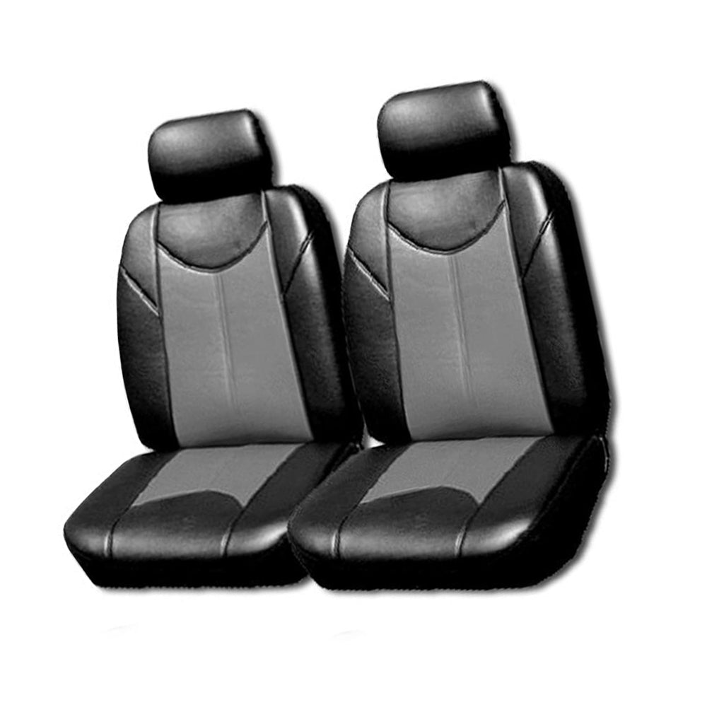 {{ Leather Look Seat Covers Grey Suitable For Mazda BT-50 Single Cab 2011-2020 }} - Buy Car Parts Online at {{ Kaka Auto Parts }}.